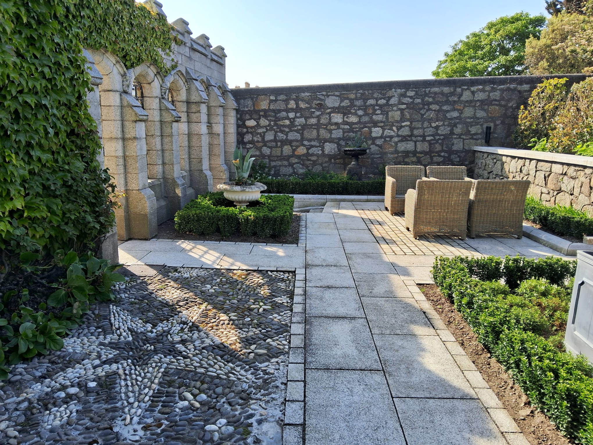 Glenageary walled courtyard